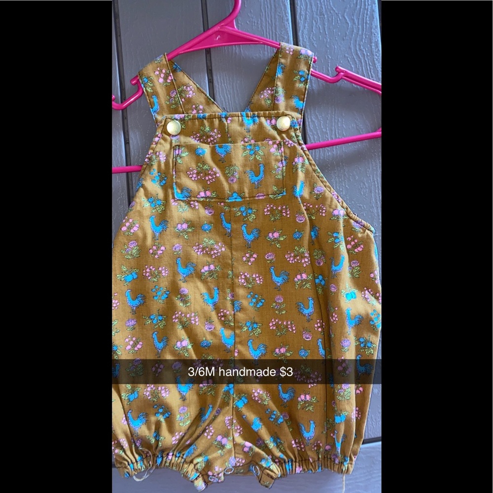 Handmade chicken overalls